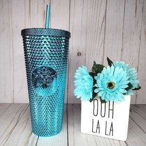 2023 NEW Starbucks Blue Chrome Studded Venti Tumbler